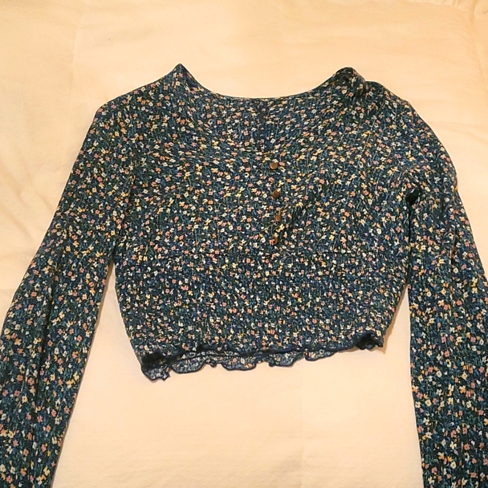Gypsies & Moondust new cropped floral top